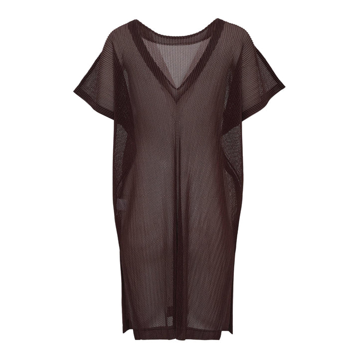 Club21 - PLEATS PLEASE ISSEY MIYAKE - Tatami July Tunique - PLEATED TUNICS - Dark Brown