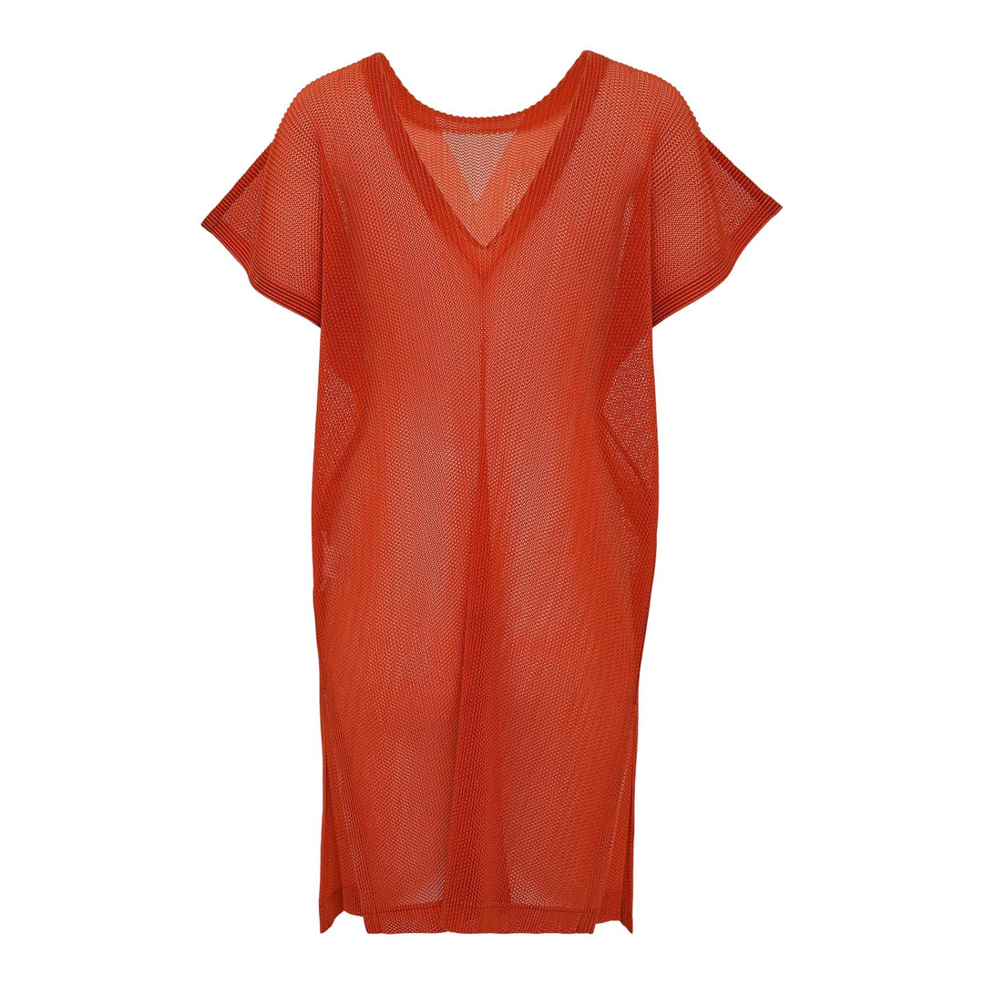 Club21 - PLEATS PLEASE ISSEY MIYAKE - Tatami July Tunique - PLEATED TUNICS - Orange