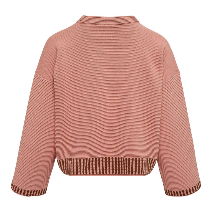 Club21 - PLEATS PLEASE ISSEY MIYAKE - Tempo Knit Shirt - SWEATERS - Coral Pink
