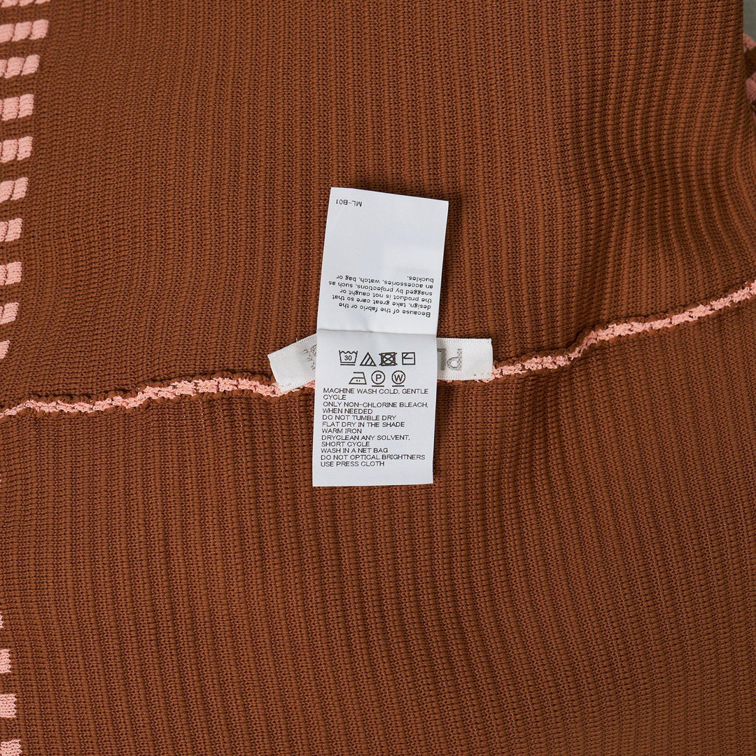 Club21 - PLEATS PLEASE ISSEY MIYAKE - Tempo Knit Shirt - SWEATERS - Coral Pink