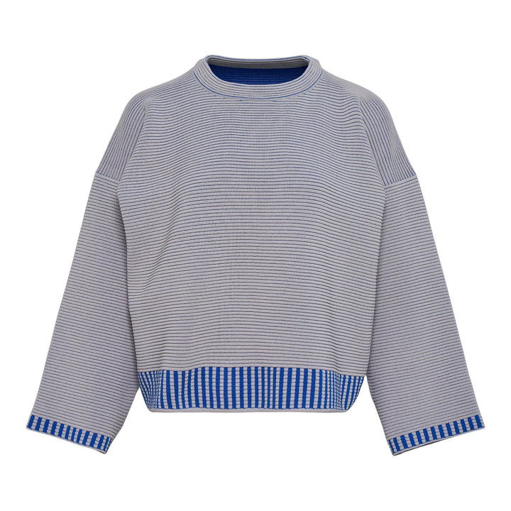 Club21 - PLEATS PLEASE ISSEY MIYAKE - Tempo Knit Shirt - SWEATERS - Light Gray