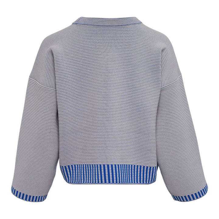 Club21 - PLEATS PLEASE ISSEY MIYAKE - Tempo Knit Shirt - SWEATERS - Light Gray