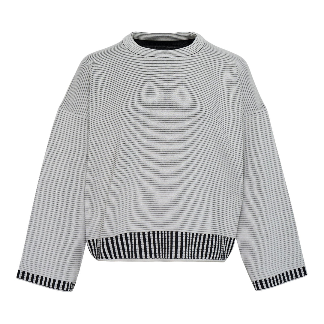 Club21 - PLEATS PLEASE ISSEY MIYAKE - Tempo Knit Shirt - SWEATERS - White