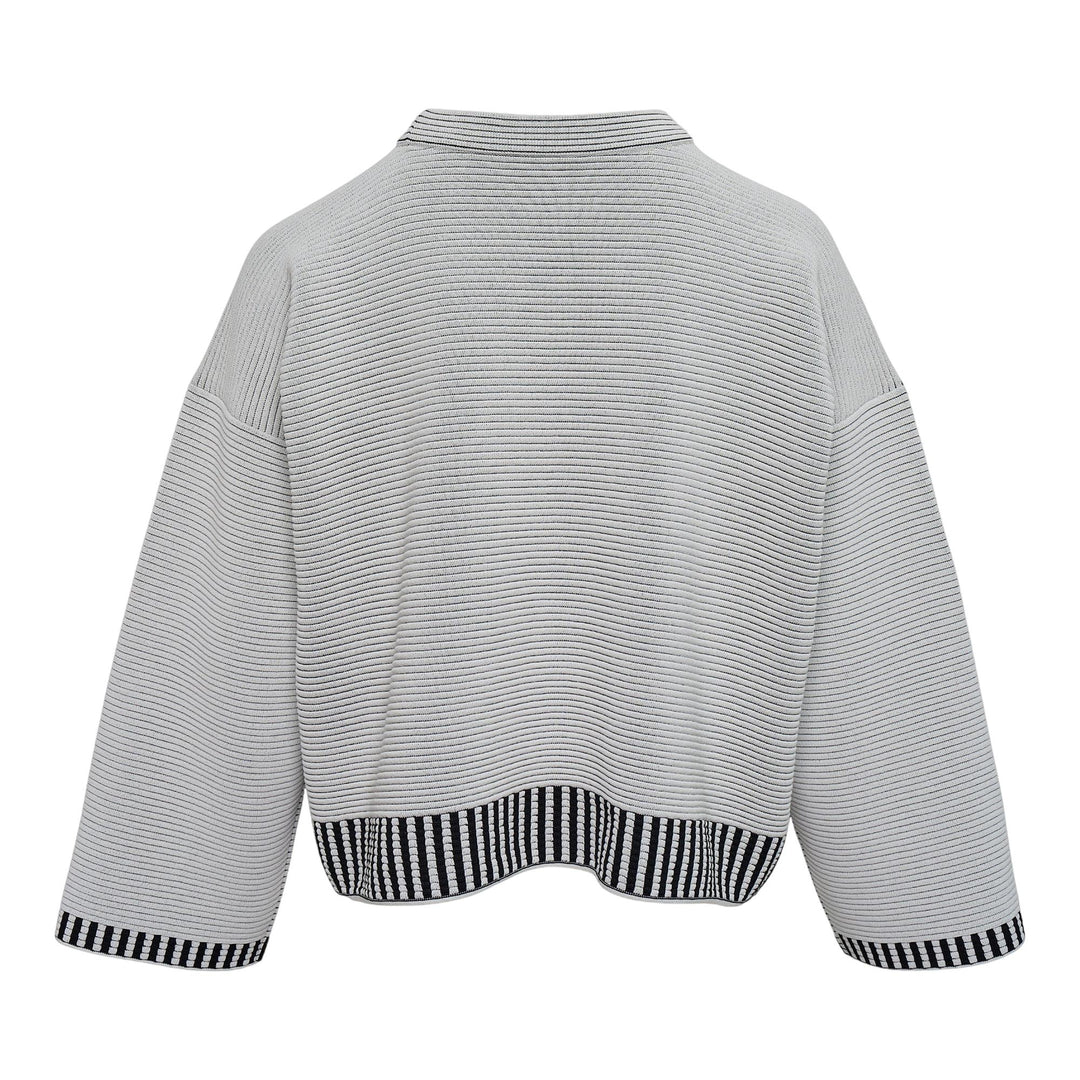 Club21 - PLEATS PLEASE ISSEY MIYAKE - Tempo Knit Shirt - SWEATERS - White