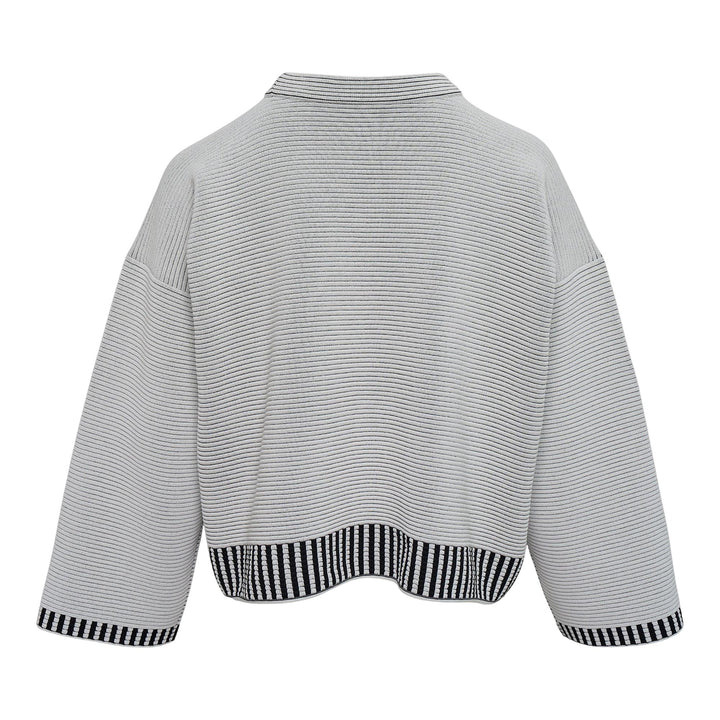 Club21 - PLEATS PLEASE ISSEY MIYAKE - Tempo Knit Shirt - SWEATERS - White