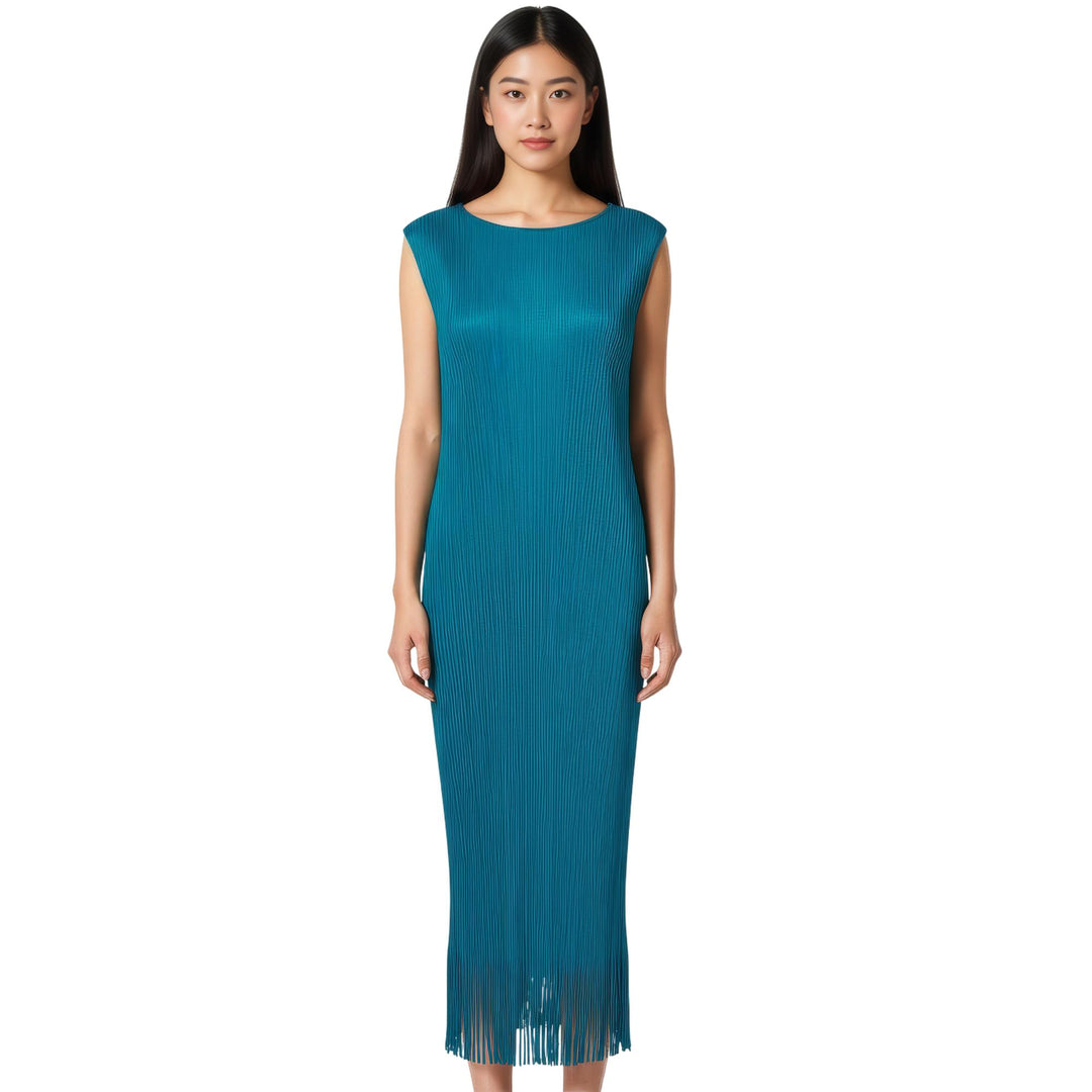 Club21 - PLEATS PLEASE ISSEY MIYAKE - Wave Dress - PLEATED DRESSES - Turquoise Blue