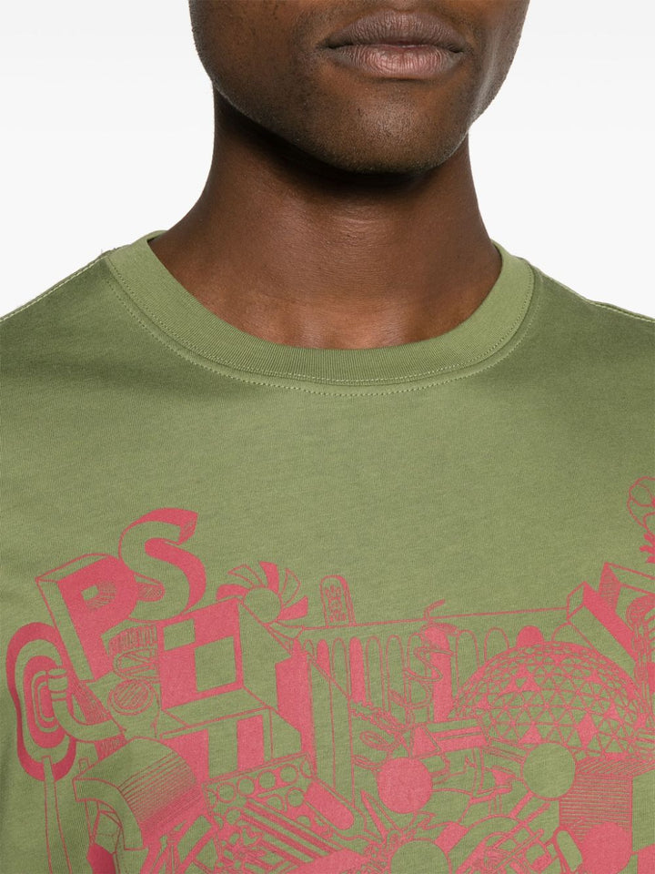 PS-Paul-Smith-Mens-Regular-Fit-T-Shirt-Green-5