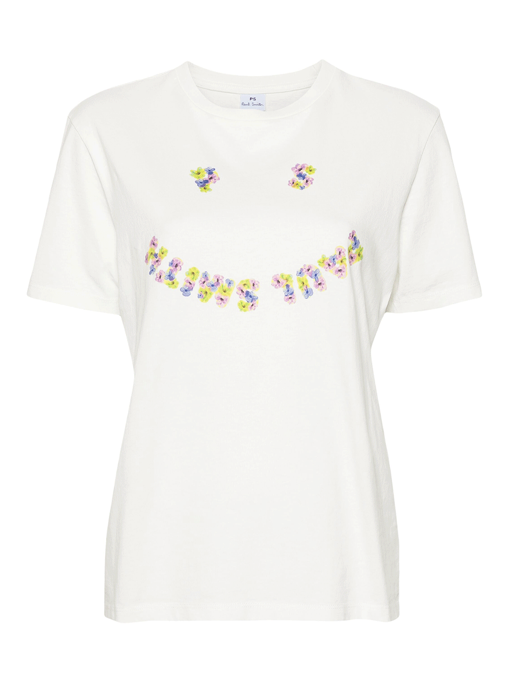 PS-Paul-Smith-Womens-Floral-Happy-T-Shirt-Off-White-1