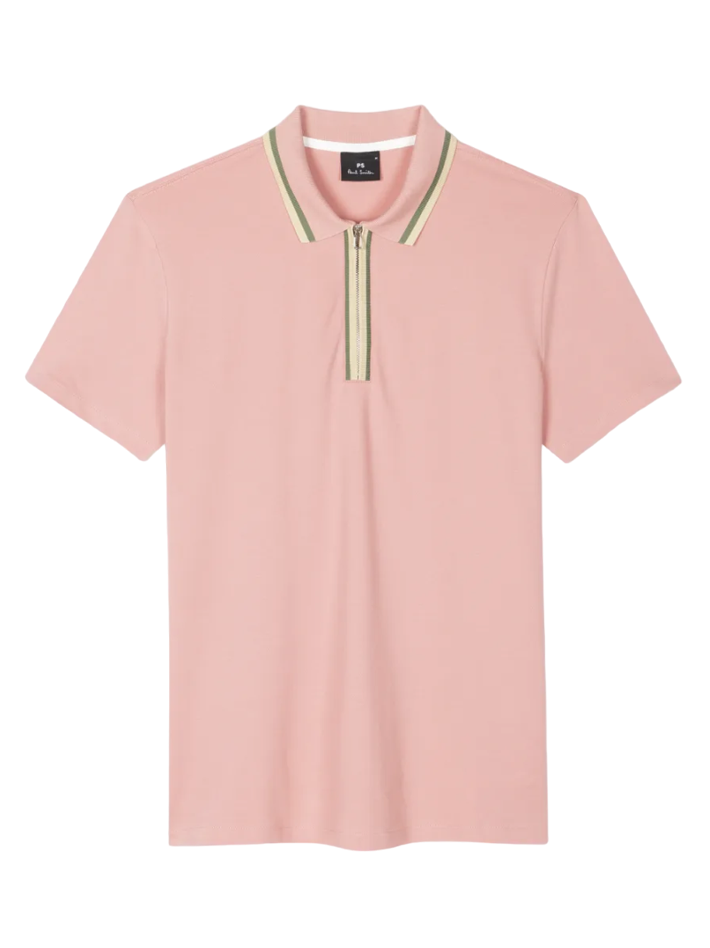 PSPAULSMITH_MensRegularPoloZip_Pink