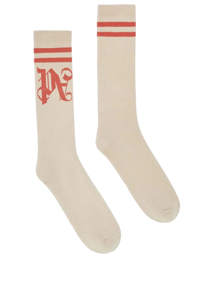 Monogram Striped Socks