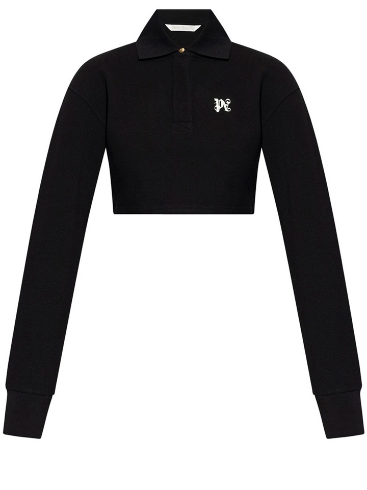 PA Monogram Cropped Polo