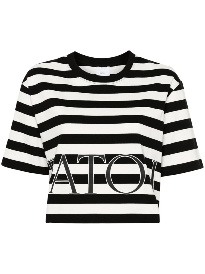 Patou-Breton-Stripe-Cropped-T-Shirt-Black-1