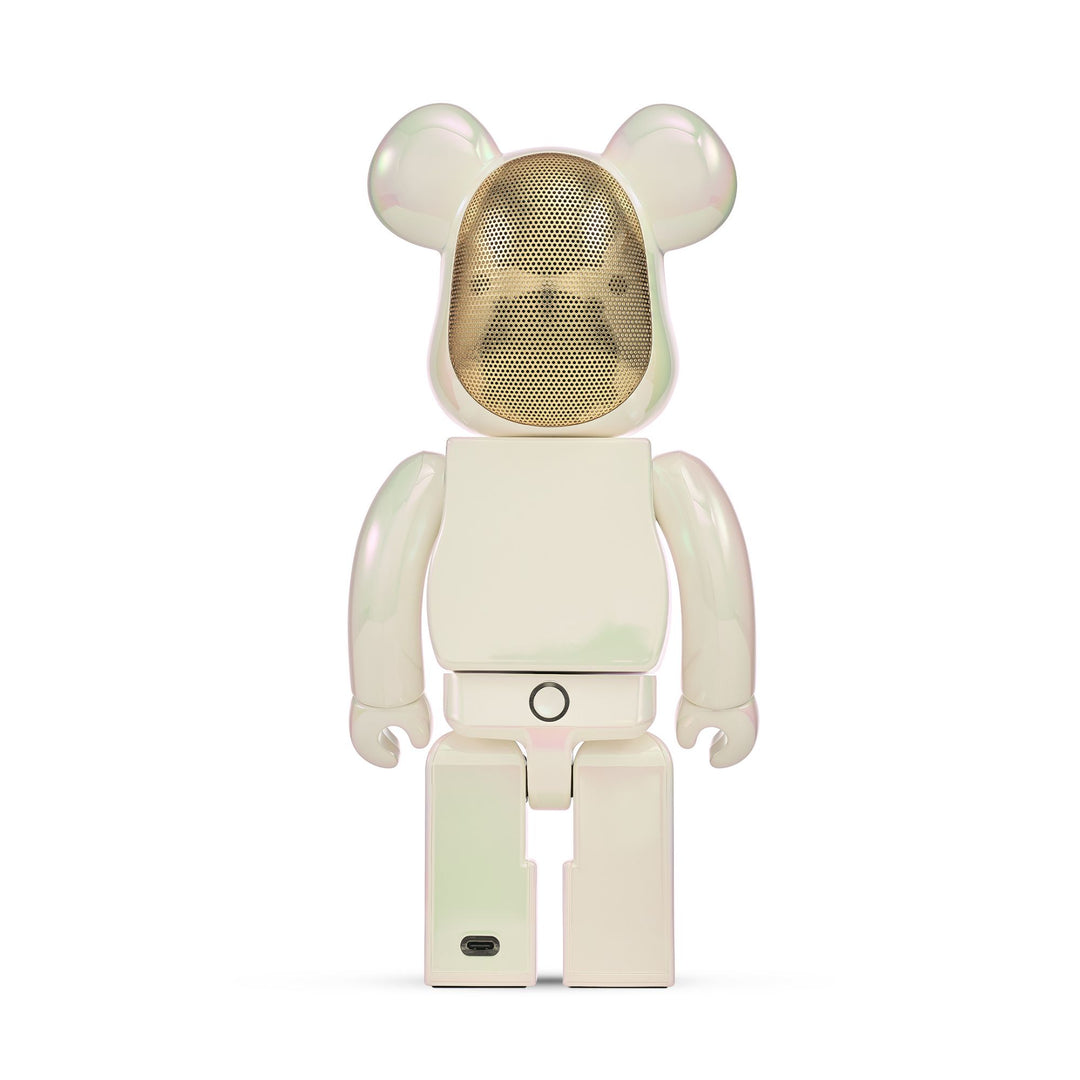 [PRE ORDER] BE@RBRICK AUDIO 400% Portable Bluetooth® Speaker Iridescent Collection Pearl Mirage