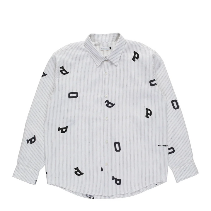 Letters Striped Pop Shirt