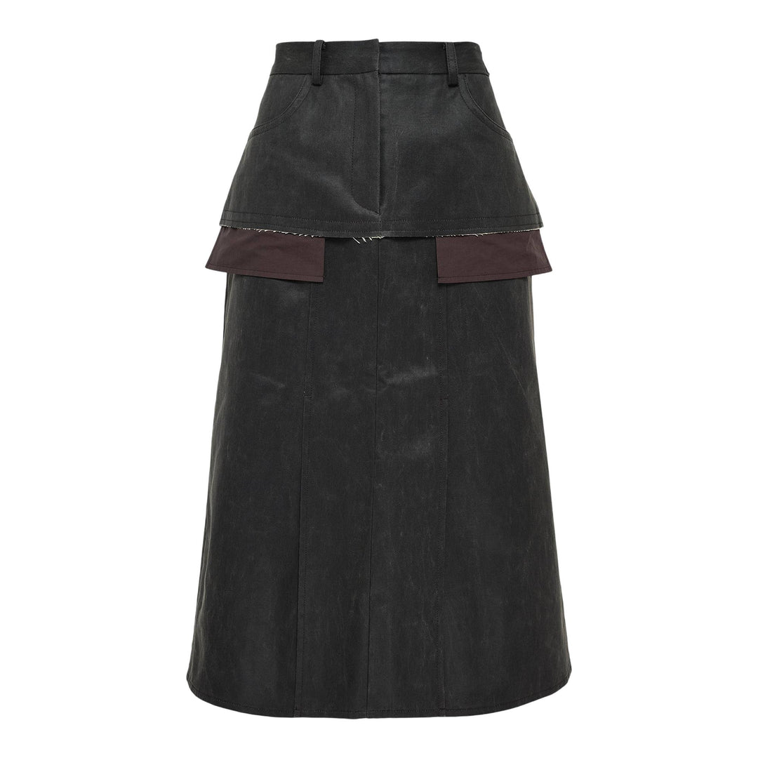 Club21 - RE;CODE - Faux Leather Skirt - SKIRTS - Brown