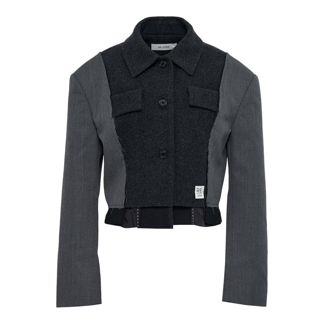 Club21 - RE;CODE - Two Suit Mixed Jacket - JACKETS - Grey
