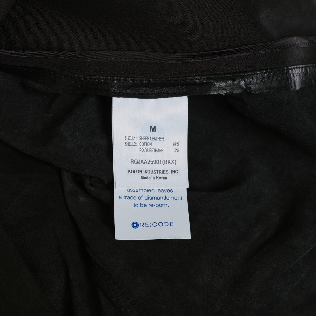Club21 - RE;CODE - Upside-Down Leather Jacket - BLOUSON - Black