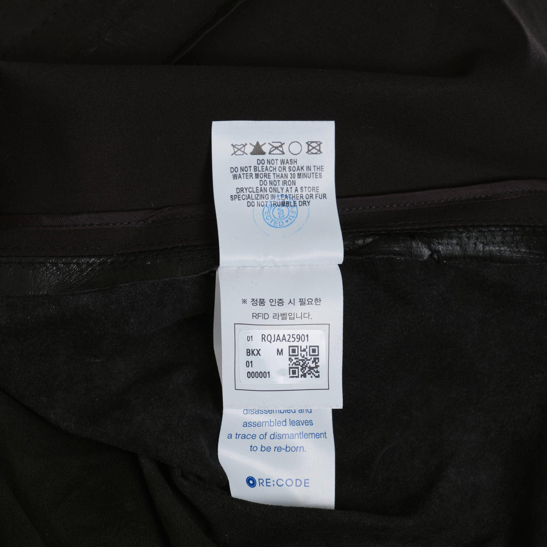 Club21 - RE;CODE - Upside-Down Leather Jacket - BLOUSON - Black