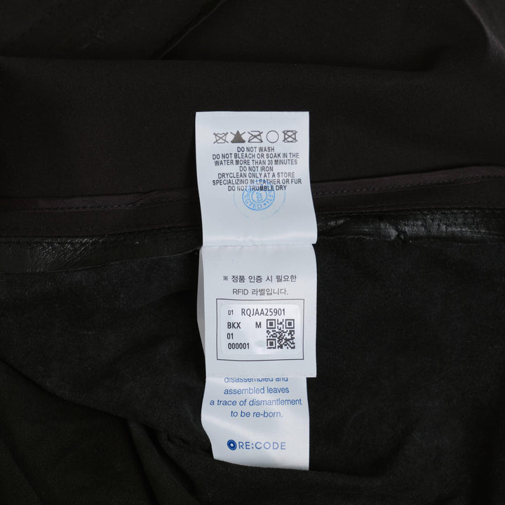 Club21 - RE;CODE - Upside-Down Leather Jacket - BLOUSON - Black