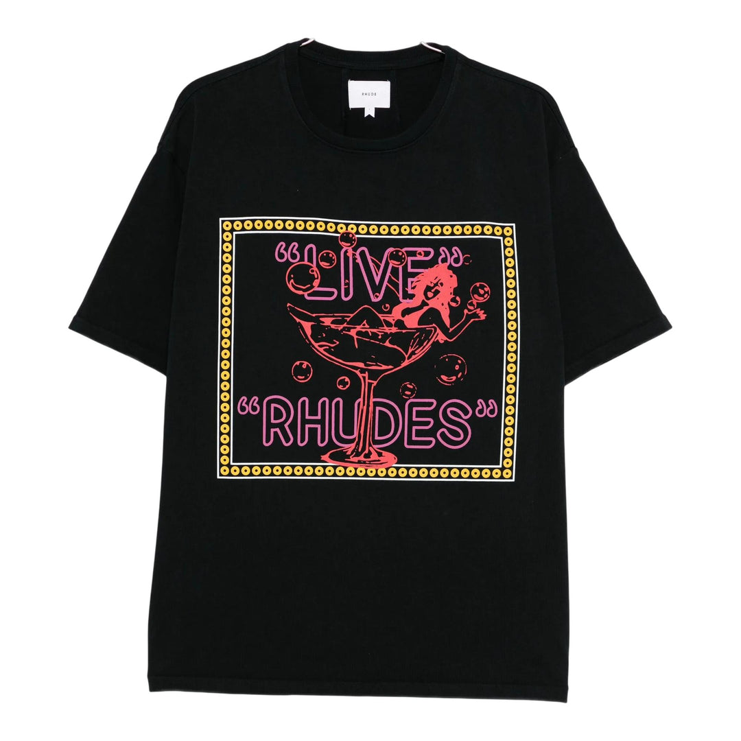 Club21 - RHUDE - Live Rhudes Tee - TEES - Black