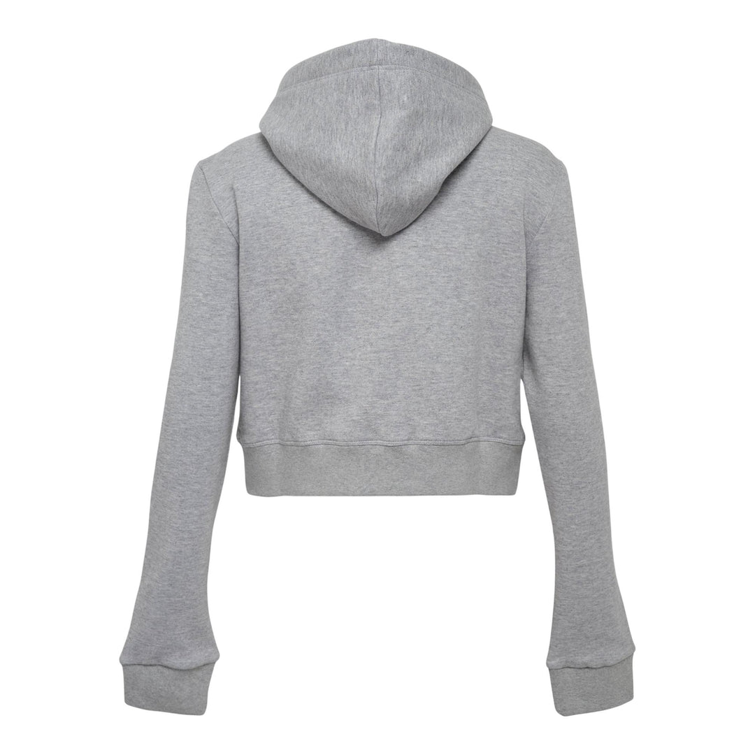 Club21 - ROKH - Broken Zip-Up Hoodie - SWEATERS - Light Grey