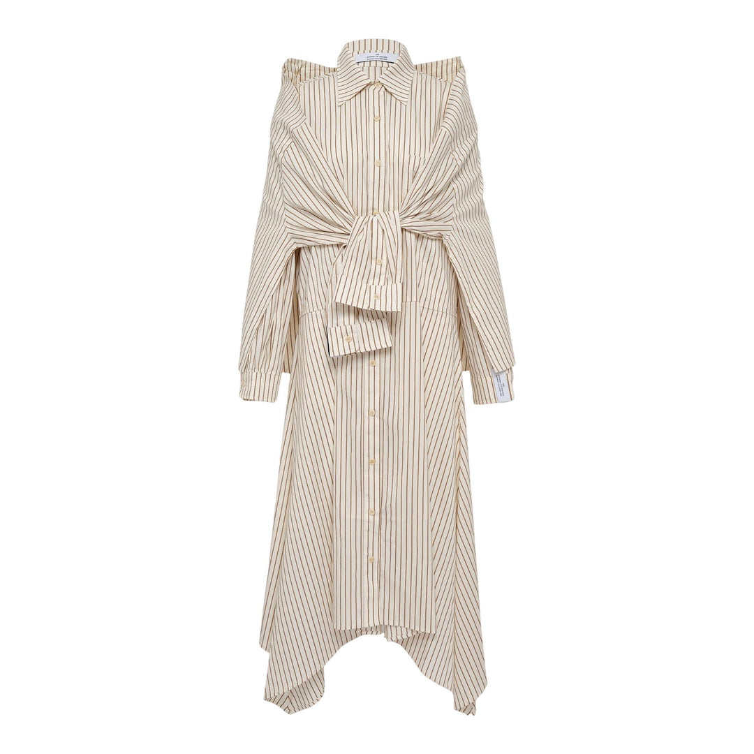 Club21 - ROKH - Shirts Sleeve Tie Dress - WOVEN DRESSES - Stripes