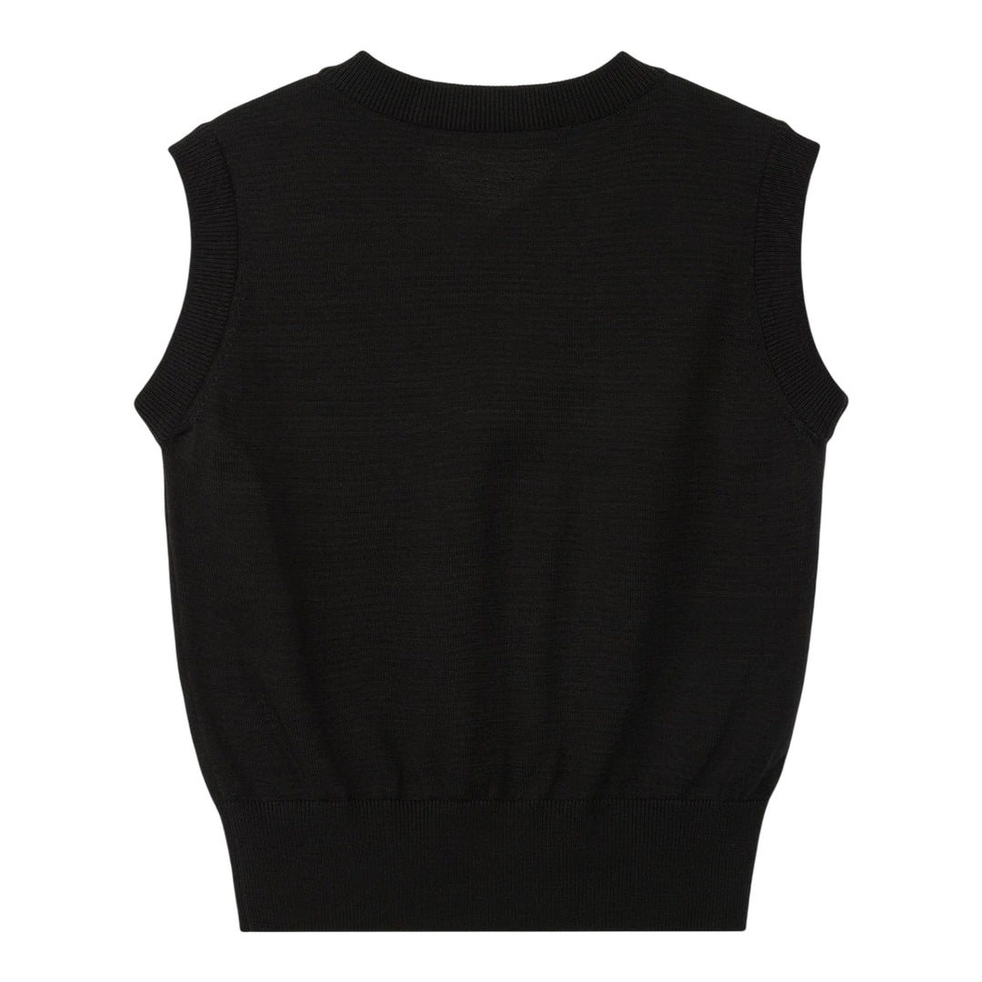 Club21 - Rest&Recreation - Double Line Knit Vest - KNIT TOPS - Black