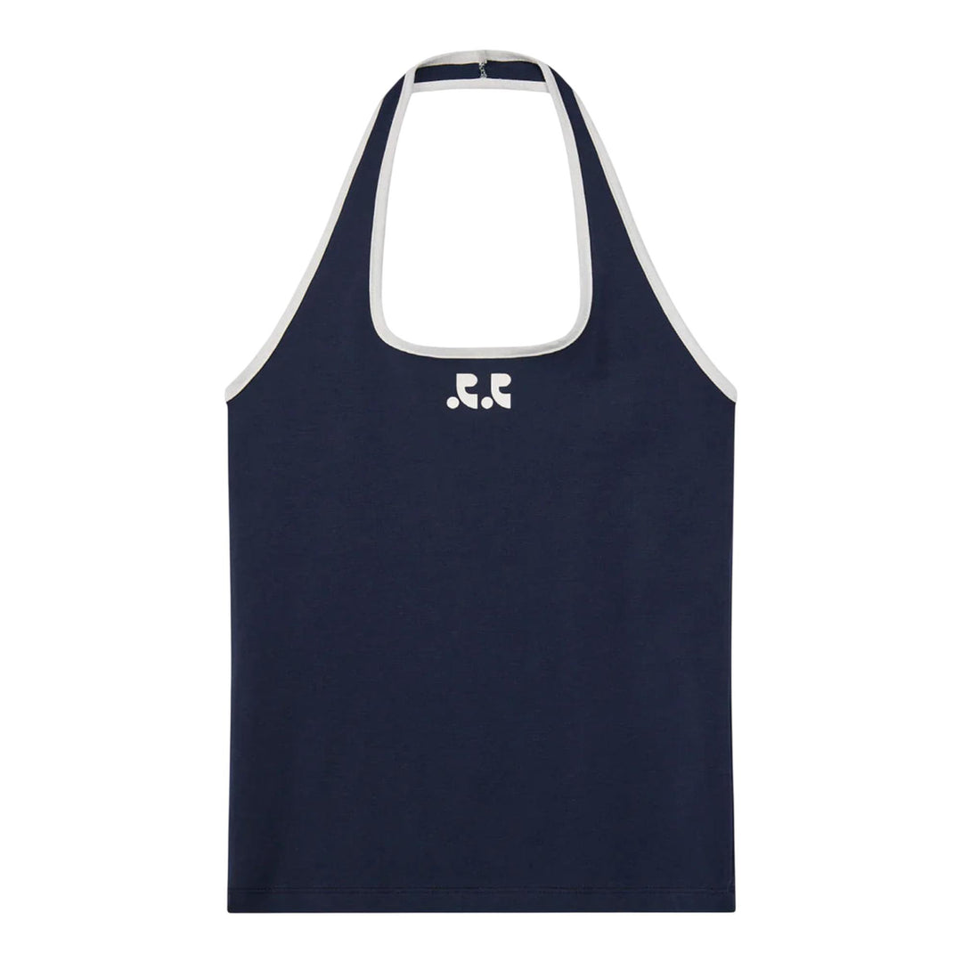 Club21 - Rest&Recreation - Halter Neck Sleeveless Top - TANK TOPS - Navy