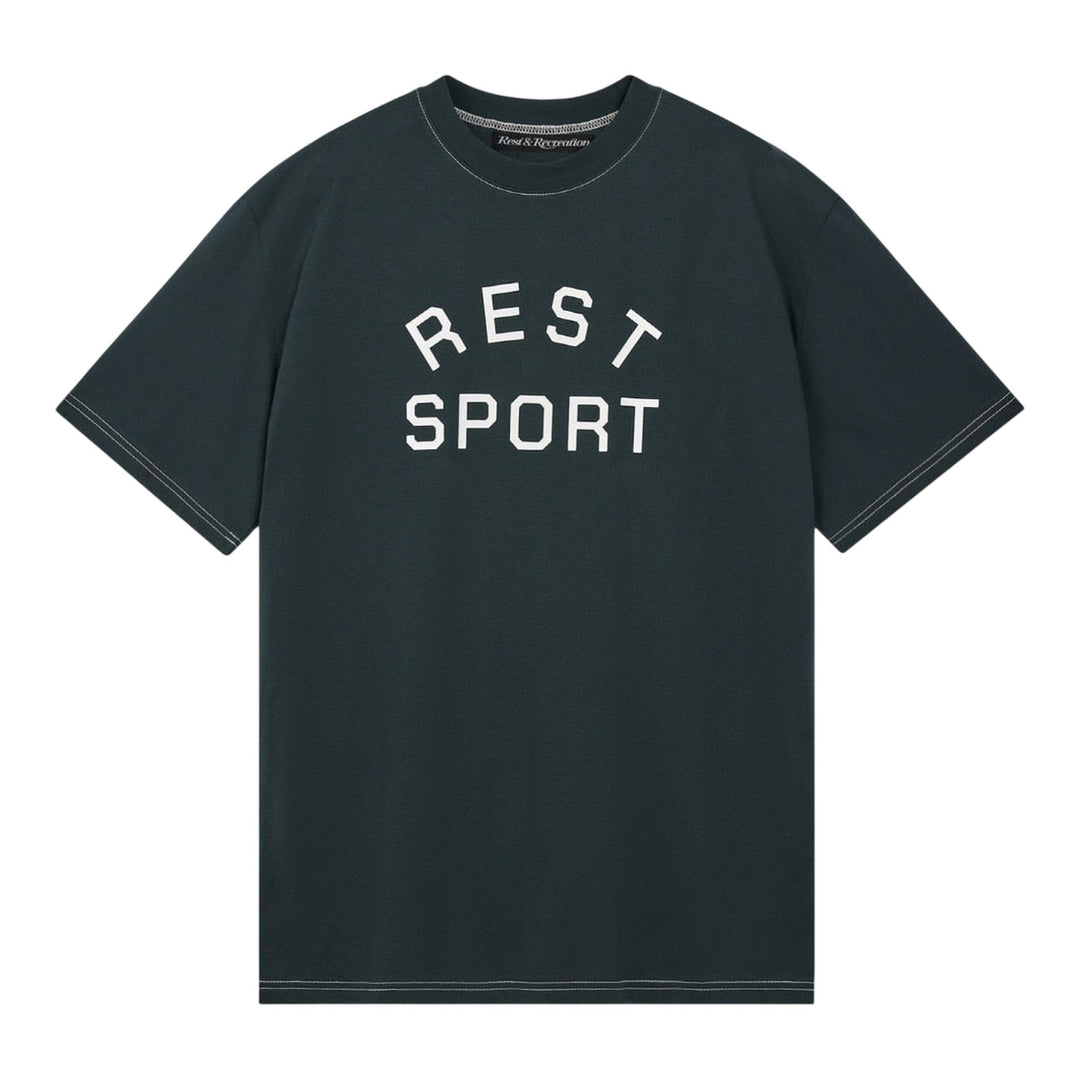 Club21 - Rest&Recreation - Logo Stitch T-Shirt - TEES - Turquoise