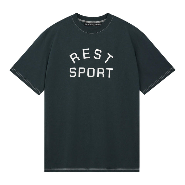 Club21 - Rest&Recreation - Logo Stitch T-Shirt - TEES - Turquoise