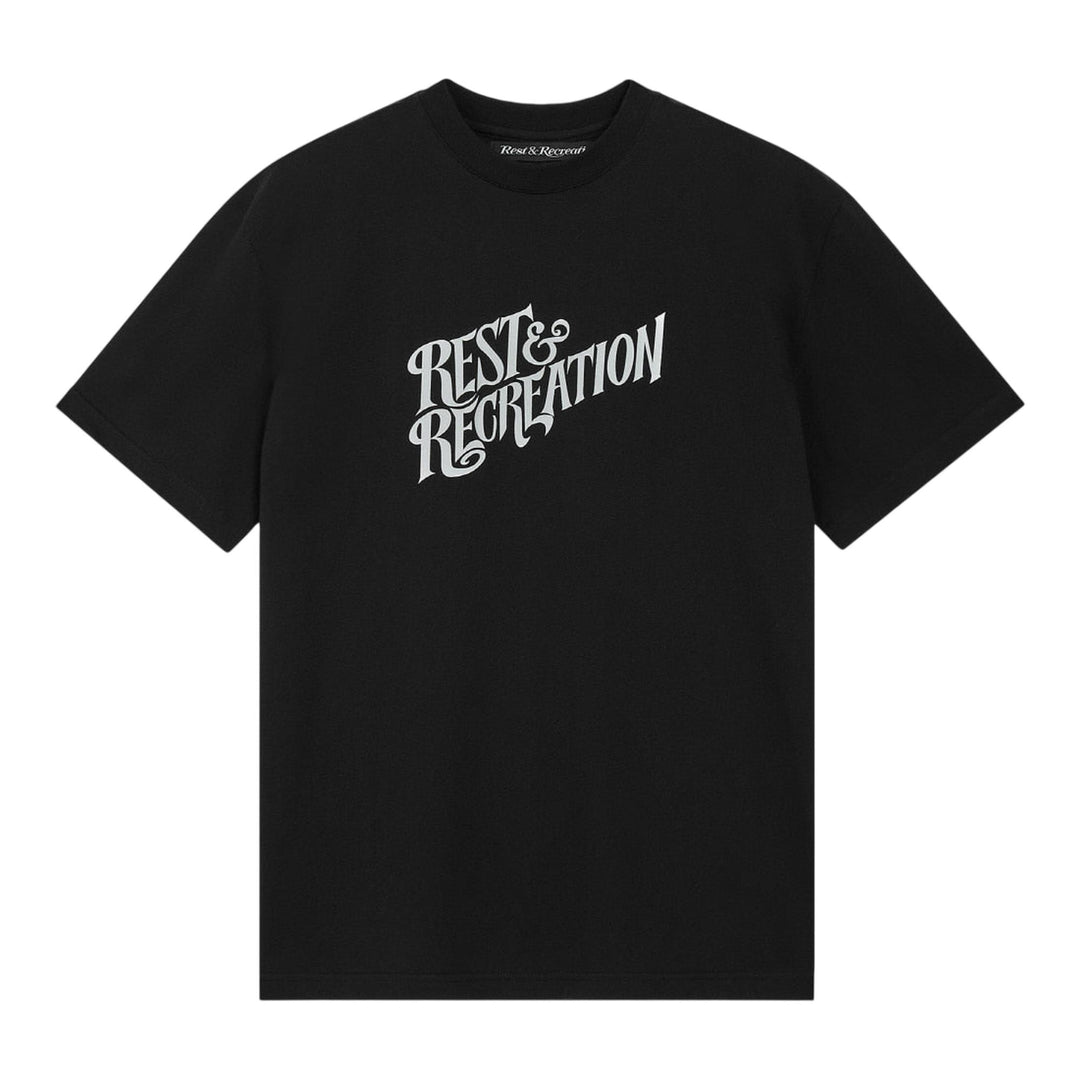 Club21 - Rest&Recreation - Oversized Wave Logo T-Shirt - TEES - Black