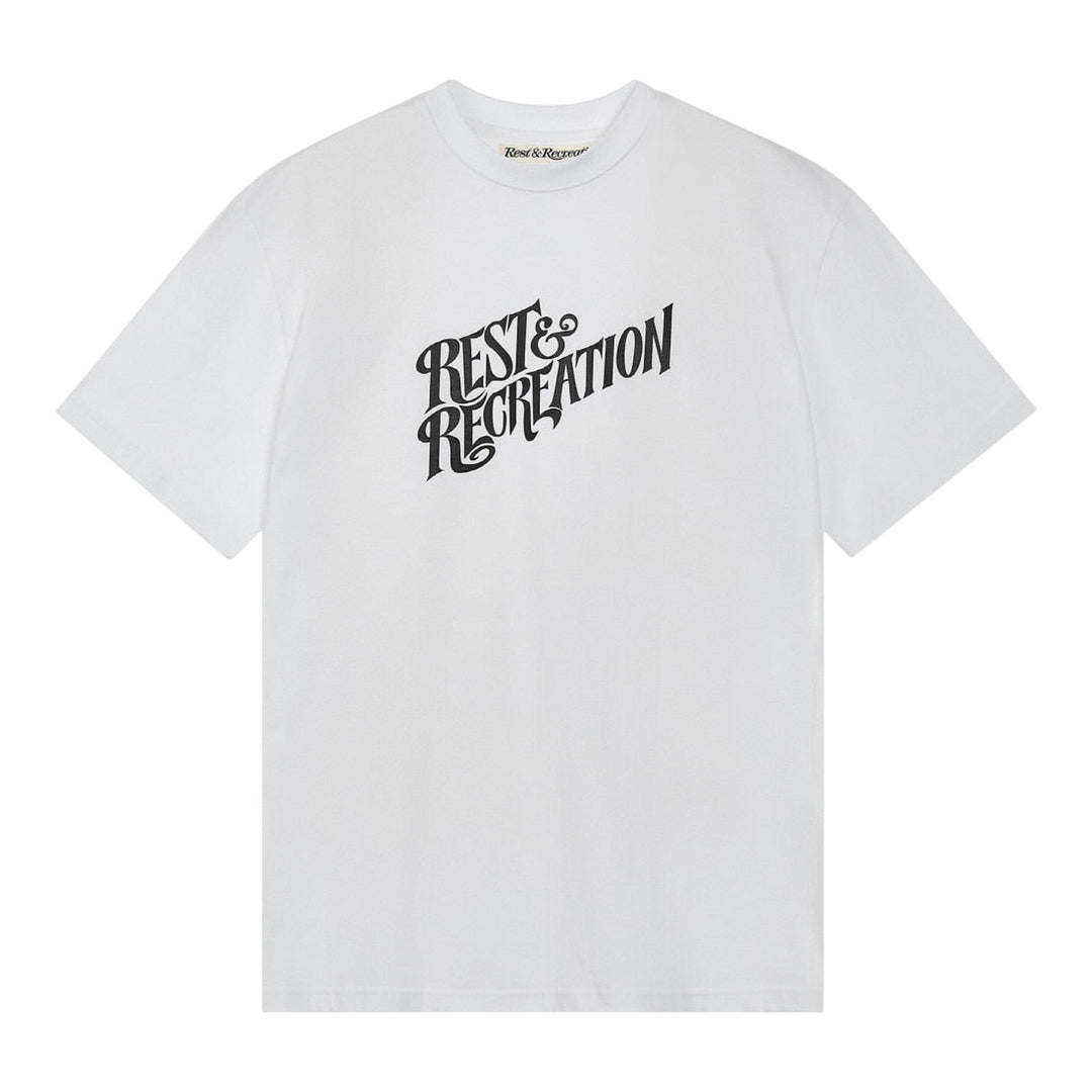 Club21 - Rest&Recreation - Oversized Wave Logo T-Shirt - TEES - White