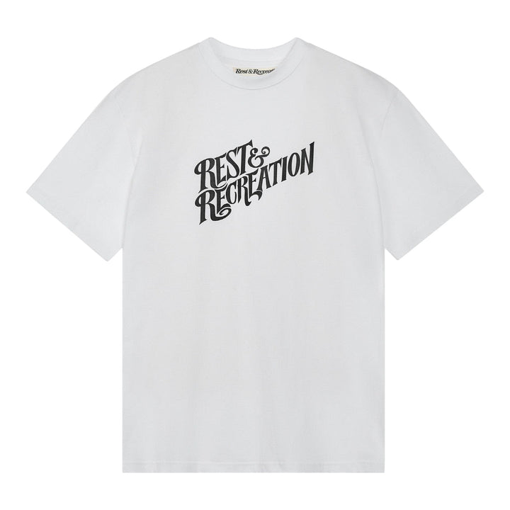 Club21 - Rest&Recreation - Oversized Wave Logo T-Shirt - TEES - White