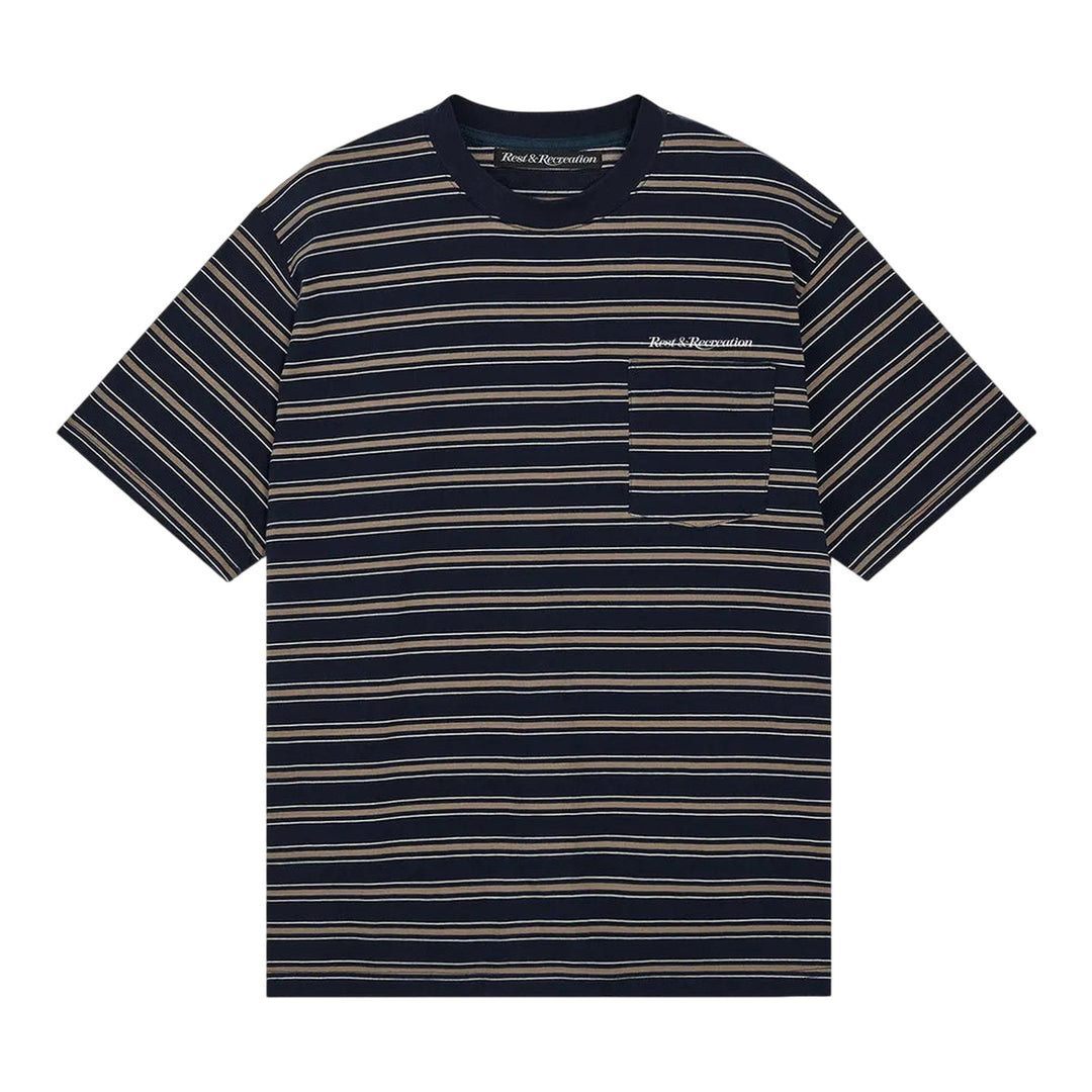 Club21 - Rest&Recreation - Stripe Pocket T-Shirt - TEES - Navy