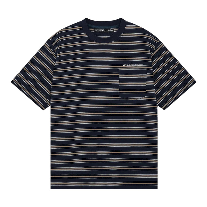 Club21 - Rest&Recreation - Stripe Pocket T-Shirt - TEES - Navy
