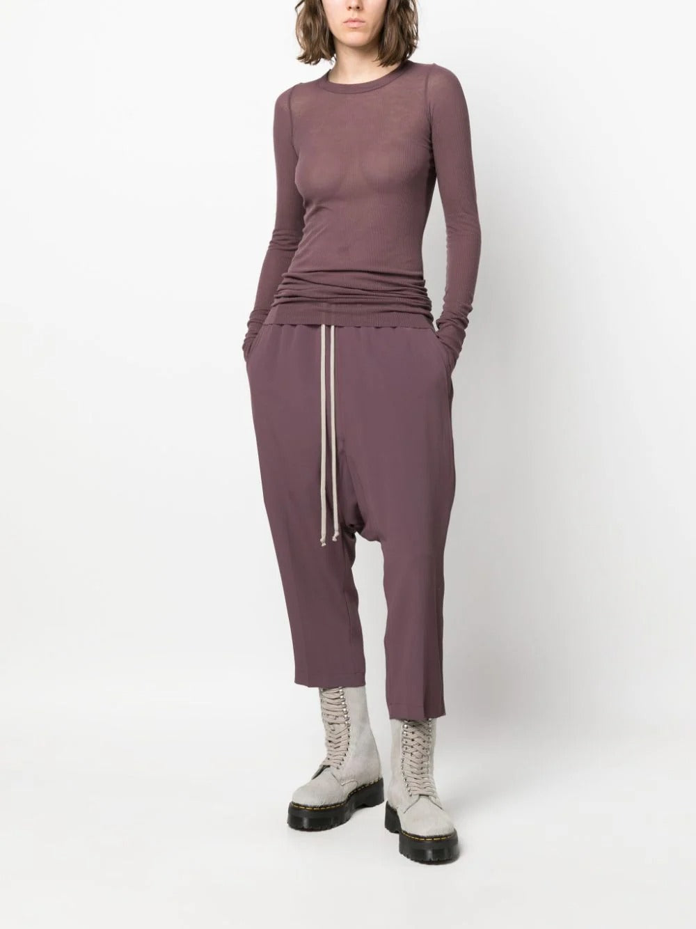 Rick-Owens-Drawstring-Cropped-Pants-Purple-2