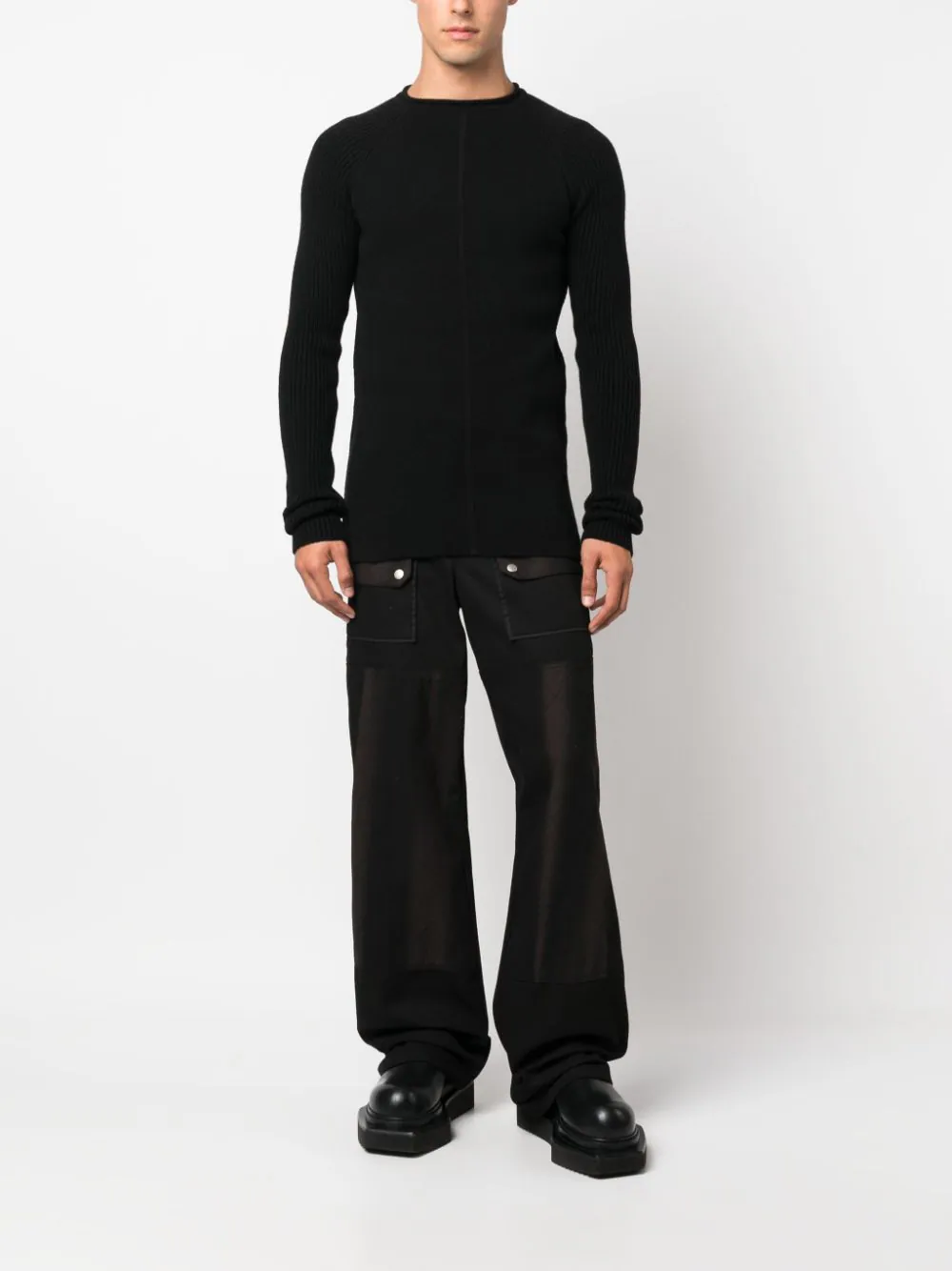 Rick-Owens-Pullover-Recycled-Cashmere-Black-2