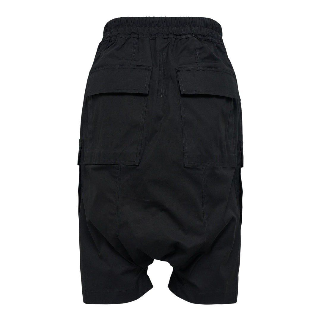 Club21 - Rick Owens - Cargo Pods Heavy Cotton Poplin - SHORTS - Black