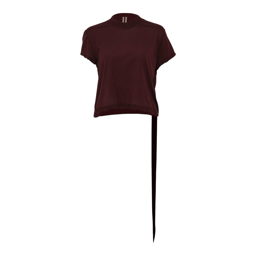Club21 - Rick Owens DRKSHDW - Cropped Small Level T Cotton Gauze Jersey - TEES - Burgundy