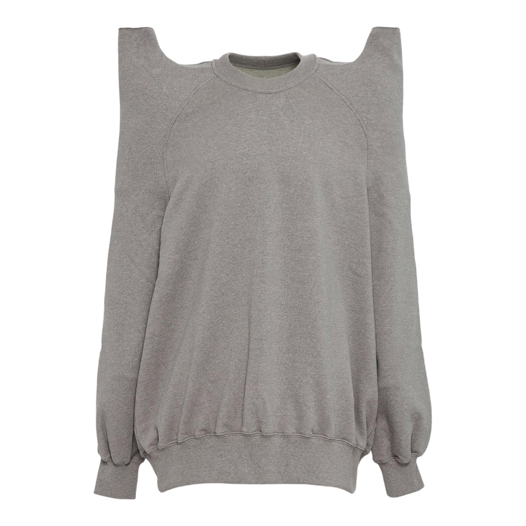 Club21 - Rick Owens DRKSHDW - Tecsweat Grey Melange Felpa Jersey - SWEATSHIRTS - Grey