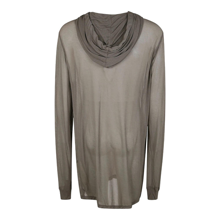 Club21 - Rick Owens - Hoodie Viscose Crepe Jersey - WOVEN TOPS - Grey
