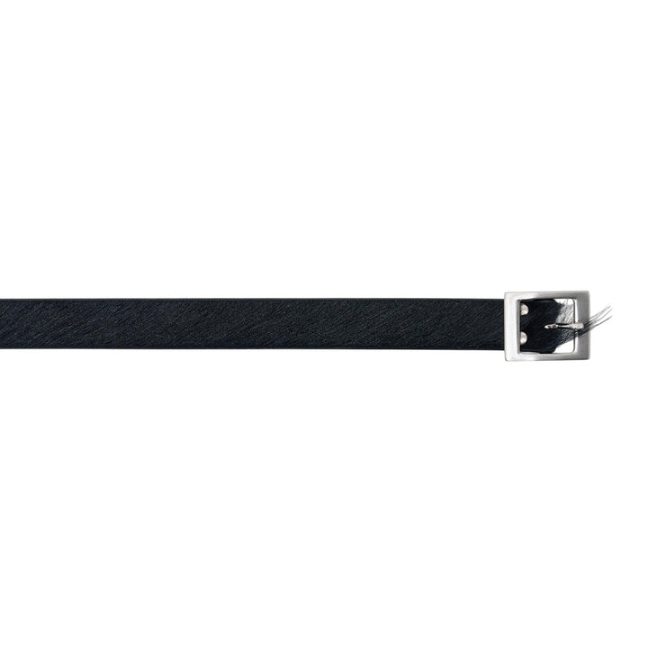 Club21 - Rick Owens - Mini Stooges Belt Unshaved Cow Leather - BELTS - Black