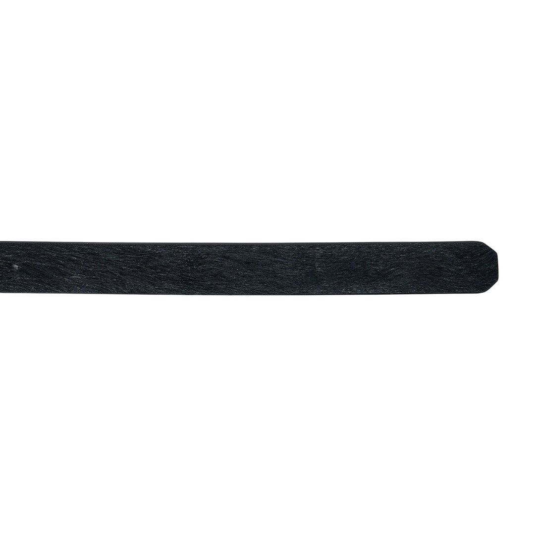 Club21 - Rick Owens - Mini Stooges Belt Unshaved Cow Leather - BELTS - Black