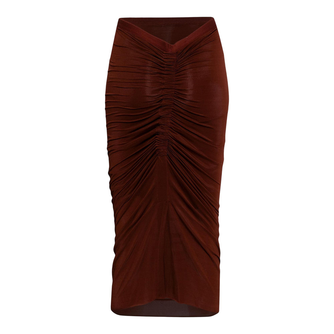 Club21 - Rick Owens - Shrimp Skirt Heavy Stretch Cup - SKIRTS - Brown