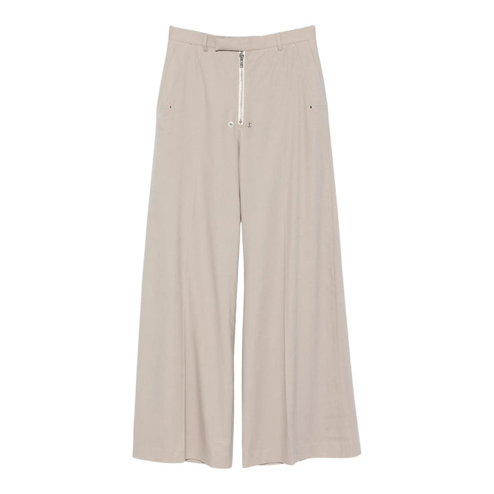 Club21 - Rick Owens - Tailored Wide Belas Wool Flannel - PANTS - Off-White