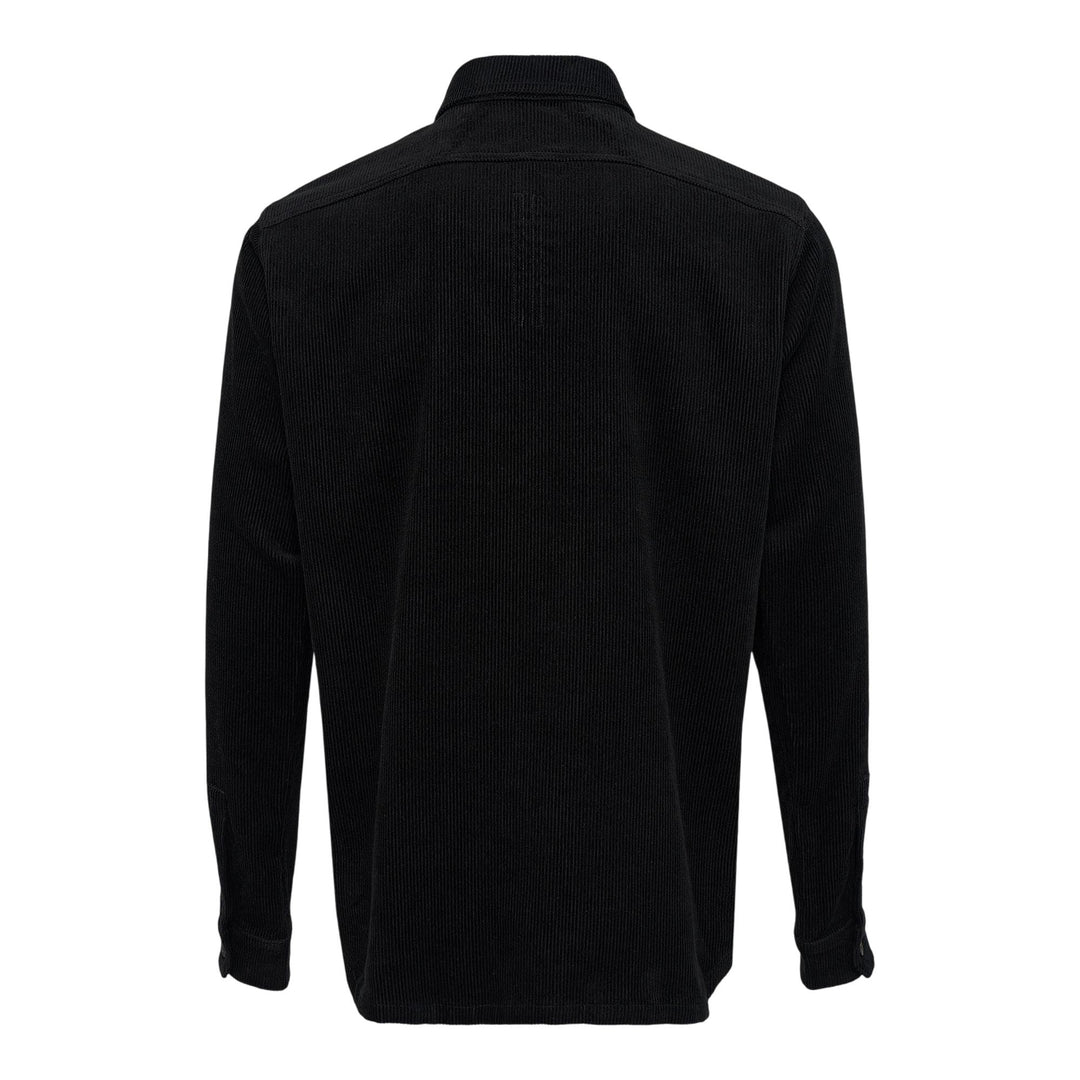 Club21 - Rick Owens - Work Shirt Linen Corduroy - SHIRTS - Black