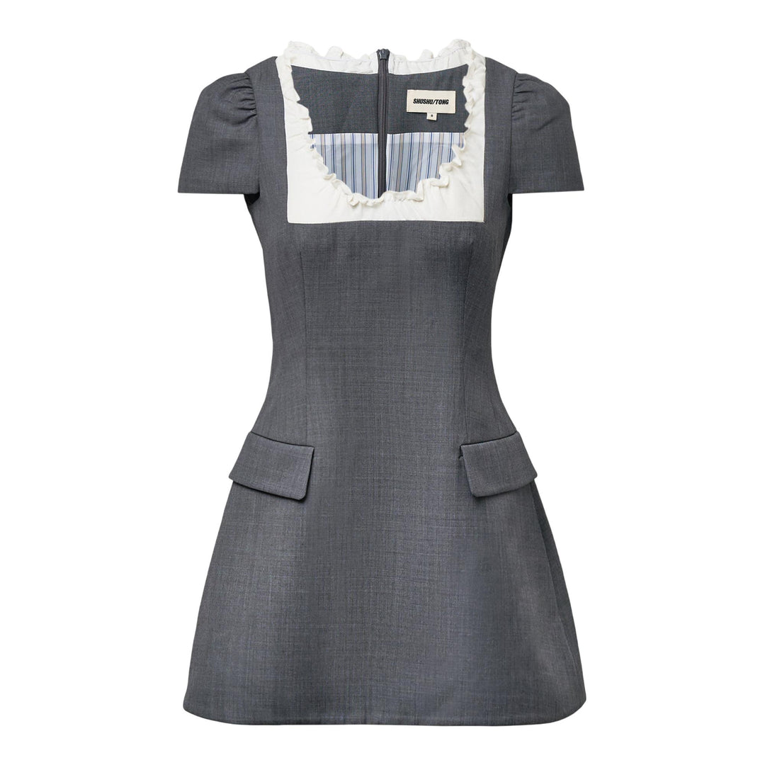 Scalloped Short Sleeve Dress Club21.com Scalloped Short Sleeve Dress Club21.com