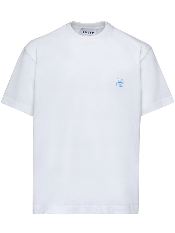 SOLID-HOMME-Mens-T-Shirt-White-1