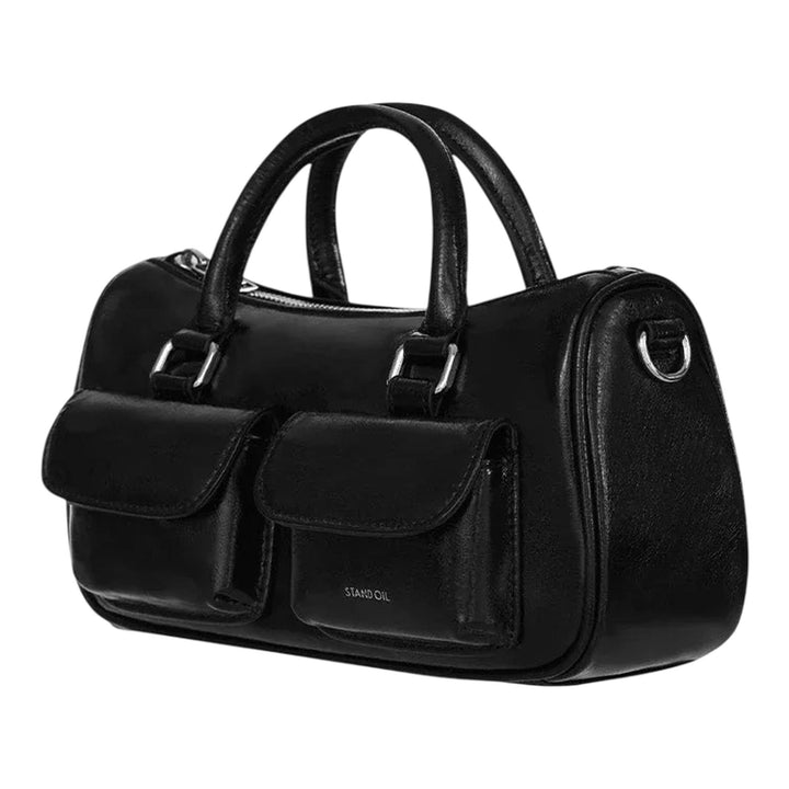 Club21 - STAND OIL - Chubby Half Bag - HANDBAGS - Black
