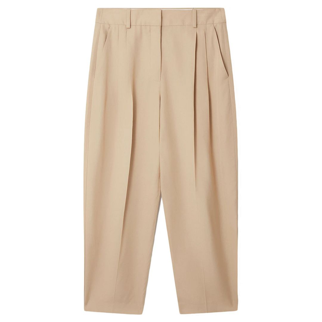 Iconic Cropped Pleated Trouser